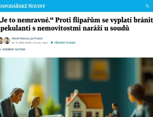 Jak jsem pomohla klientce ubránit se spekulantům